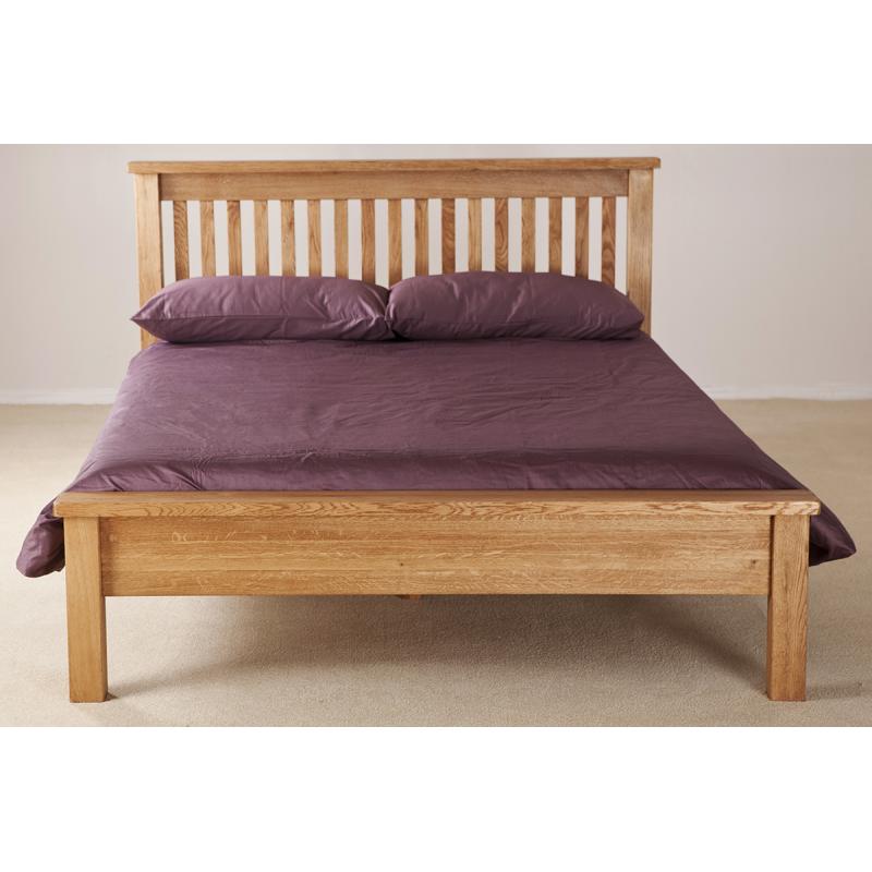 Kingsbury Sold Oak Low End Double Bed